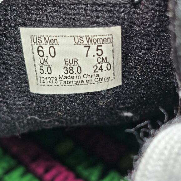Vans Shoes - Vans Sk8 Hi Shoes Womens 7.5 Black Suede Dia De Los Muertos High Top Sneakers